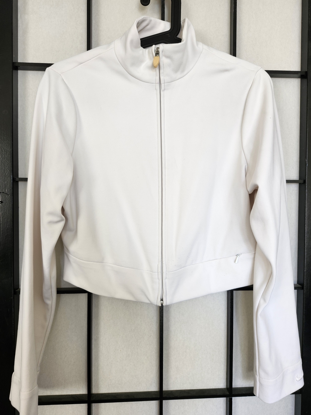 NIKE White Women's Zip-Front Jacket